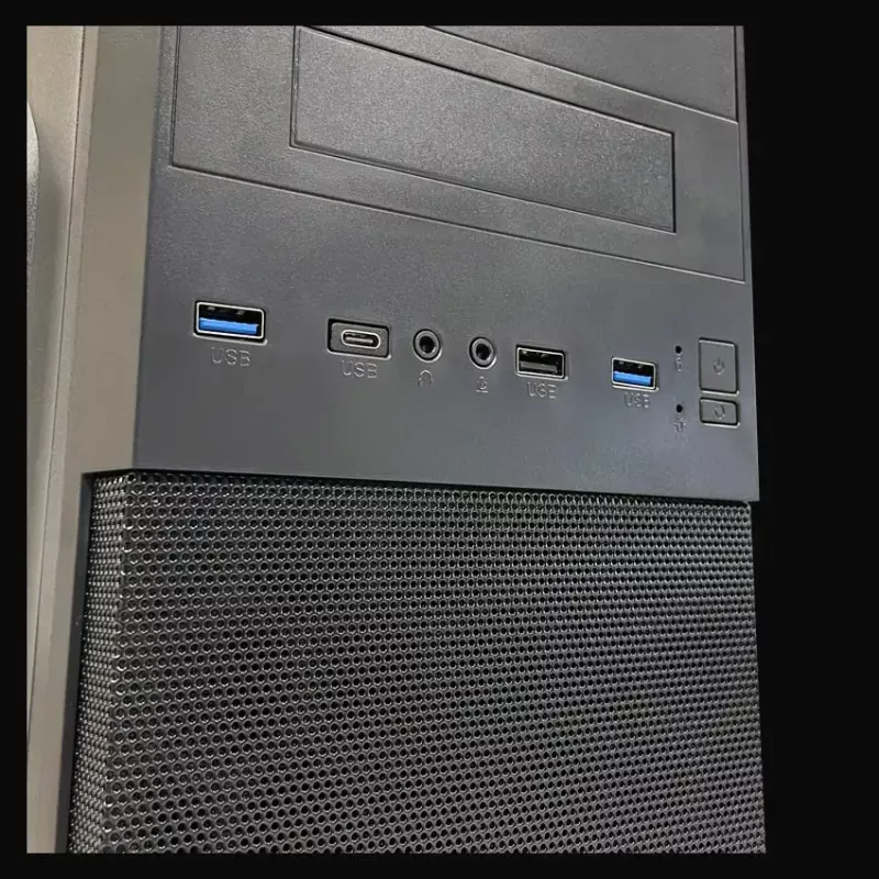 Caixa PC Micro Tower LC-Power 2004MB-V3, Micro-ATX/Mini-ITX, preto, fonte de alimentação no topo, suporta 2×3,5 polegadas + 2×2,5 polegadas, USB 3.2 Gen1