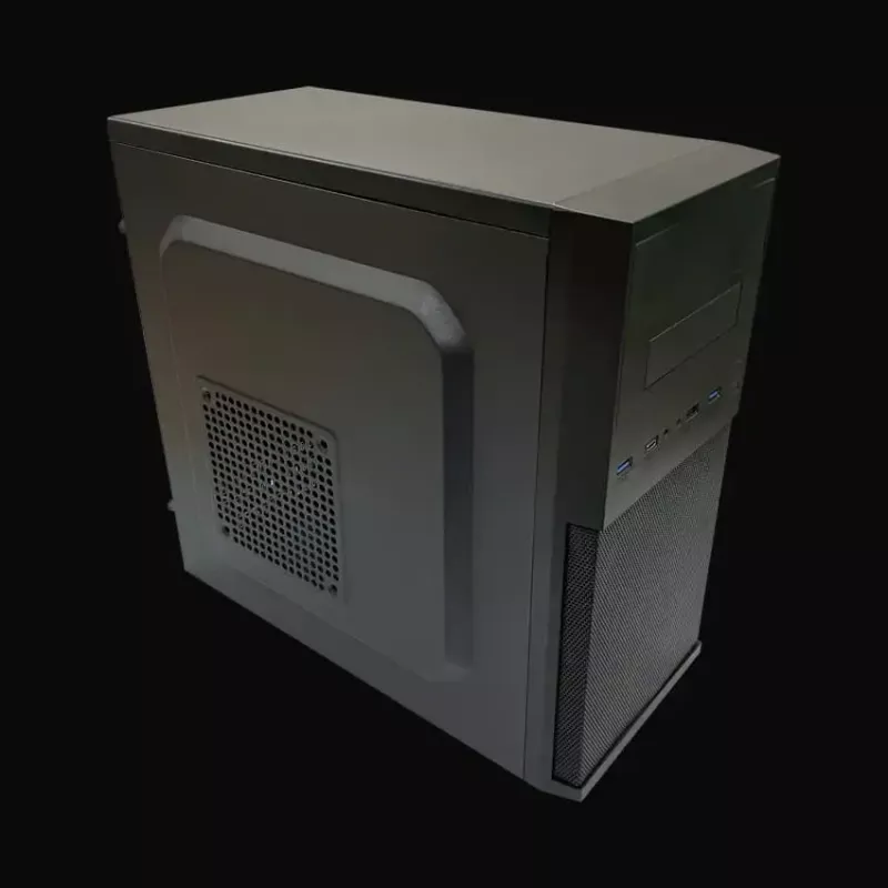 Caixa PC Micro Tower LC-Power 2004MB-V3, Micro-ATX/Mini-ITX, preto, fonte de alimentação no topo, suporta 2×3,5 polegadas + 2×2,5 polegadas, USB 3.2 Gen1