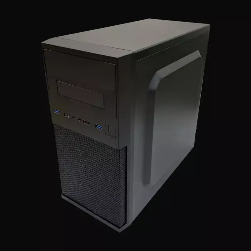 Caixa PC Micro Tower LC-Power 2004MB-V3, Micro-ATX/Mini-ITX, preto, fonte de alimentação no topo, suporta 2×3,5 polegadas + 2×2,5 polegadas, USB 3.2 Gen1