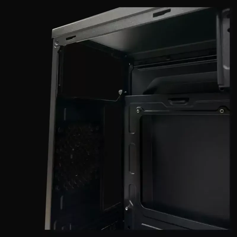 Caixa PC Micro Tower LC-Power 2004MB-V3, Micro-ATX/Mini-ITX, preto, fonte de alimentação no topo, suporta 2×3,5 polegadas + 2×2,5 polegadas, USB 3.2 Gen1