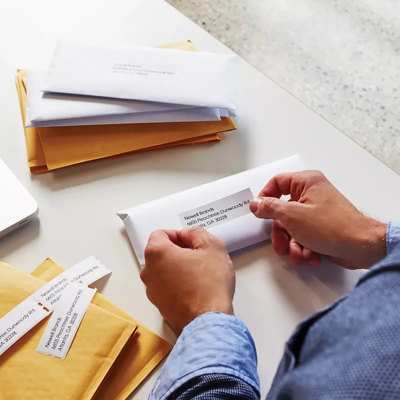Etiquetas de endereço grandes DYMO Authentic LabelWriter | 36 mm x 89 mm | rolo com 260 | impressão a preto sobre branco | para impressoras de etiquetas LabelWriter