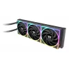 Refrigeração líquida para CPU tudo-em-um Thermaltake MAGCurve 360 Ultra com ventoinhas ARGB, radiador de 360 mm, preto