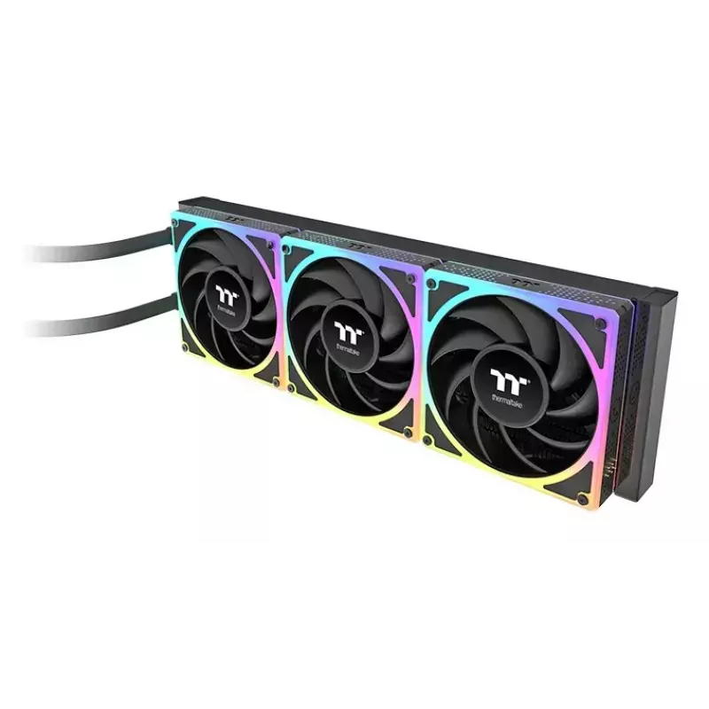 Refrigeração líquida para CPU tudo-em-um Thermaltake MAGCurve 360 Ultra com ventoinhas ARGB, radiador de 360 mm, preto
