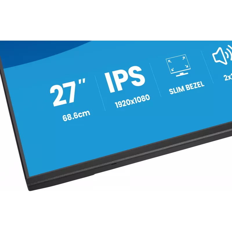 Monitor de computador IIYAMA ProLite X2797HSU-B1 27 polegadas (68,6 cm) Full HD 1920×1080 LED mate 4 ms USB 3.2 Gen 1 altifalantes VESA preto