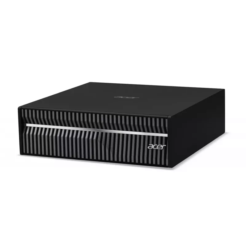 Estação de trabalho Mini-PC Acer Veriton VGN100 GB10, 128 GB LPDDR5x, 4 TB SSD, NVIDIA Blackwell, DGX OS, preto/cinzento