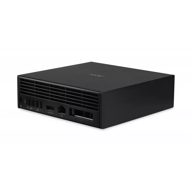 Estação de trabalho Mini-PC Acer Veriton VGN100 GB10, 128 GB LPDDR5x, 4 TB SSD, NVIDIA Blackwell, DGX OS, preto/cinzento
