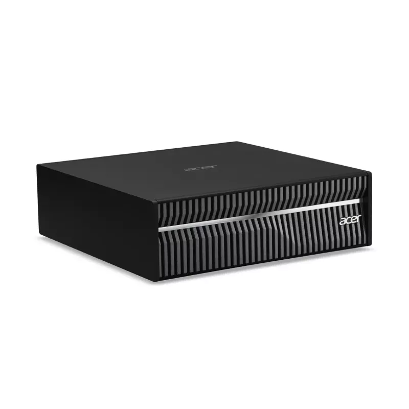 Estação de trabalho Mini-PC Acer Veriton VGN100 GB10, 128 GB LPDDR5x, 4 TB SSD, NVIDIA Blackwell, DGX OS, preto/cinzento