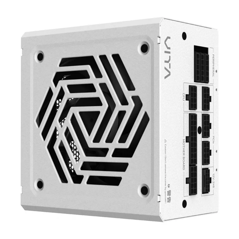Fonte de alimentação FSP VITA GM 1000W branca ATX ATX3.1 branco, 1000 W, 100 - 240 V, 50/60 Hz, 12 - 6 A, ativa, 100 W