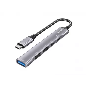 Equip hub USB 3.0/2.0 de 5 portas com USB-C PD