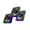 XILENCE XPF360R.ARGB ventoinha para caixa de PC 120 mm pack de 3, rolamento hidráulico, 1,9 mmH2O, 7–13,2 V, preto