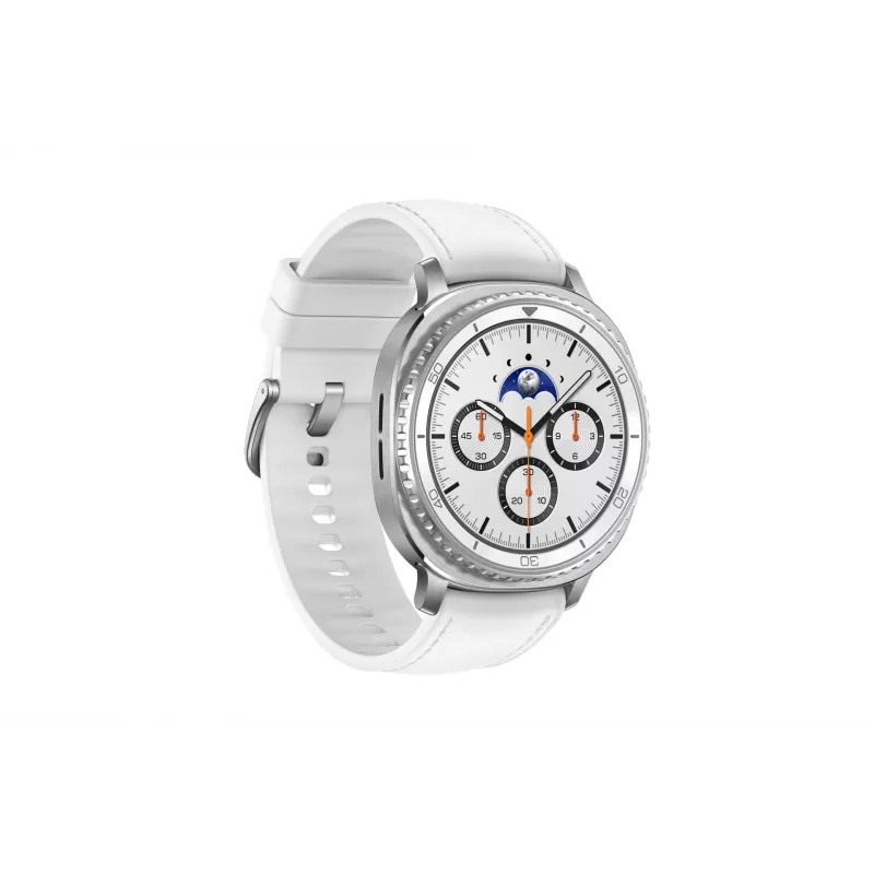 Samsung Galaxy Watch8 Classic 3,3 cm (1,3 polegadas) AMOLED 46 mm Digital 438 x 438 Pixel ecrã tátil prateado Wi-Fi GPS (satélite)