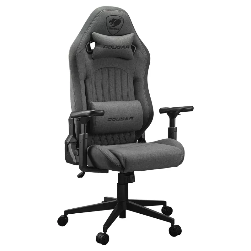 Cadeira de gaming universal Cougar CGR-EPF-ROG — preto/cinzento, altura mín. 125 cm, assento 710×670 mm, máx. 120 kg