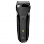 Braun Series 3 301s máquina de barbear de lâminas aparador preto