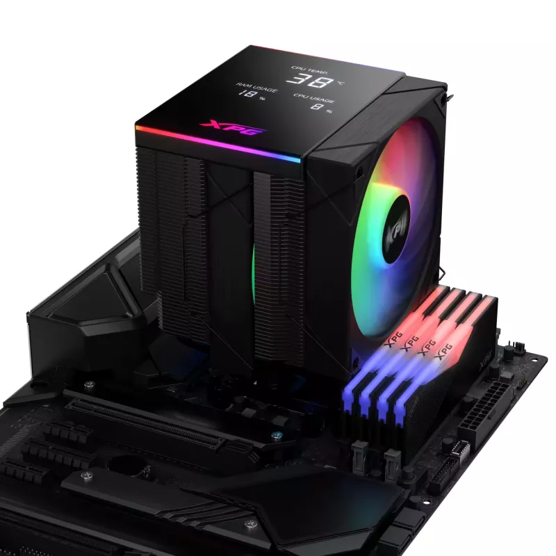 XPG MAESTRO PLUS 62DA dissipador de CPU, dissipador de ar, 12 cm, preto