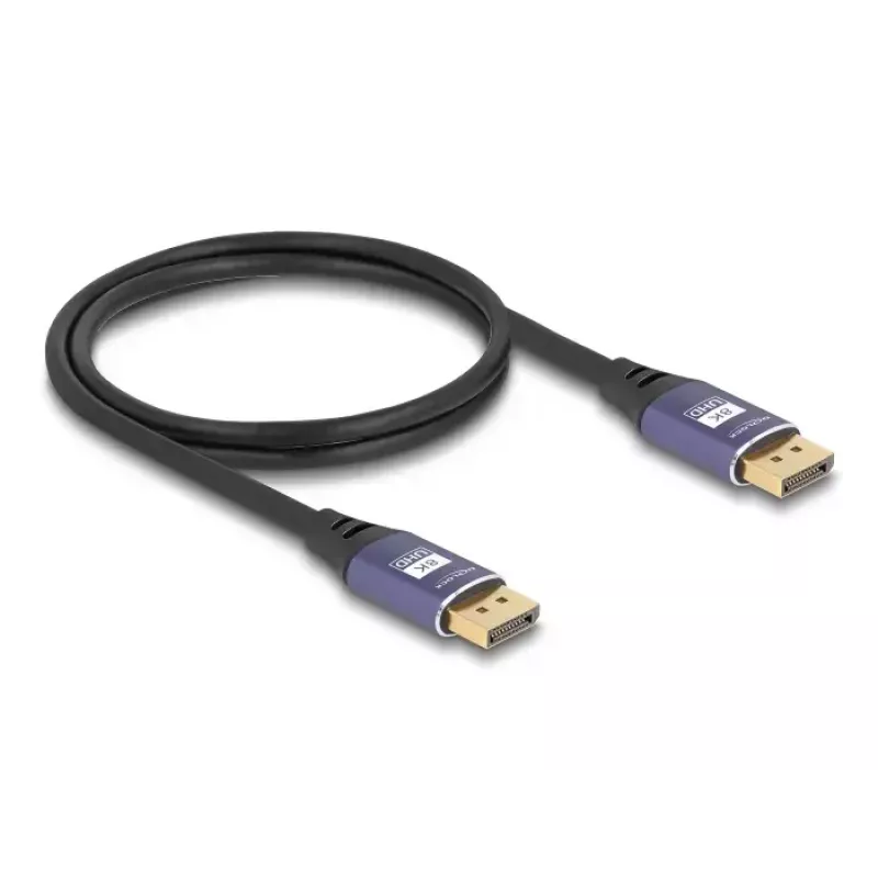 Cabo DisplayPort DeLOCK 8K 60 Hz 5 m roxo metal