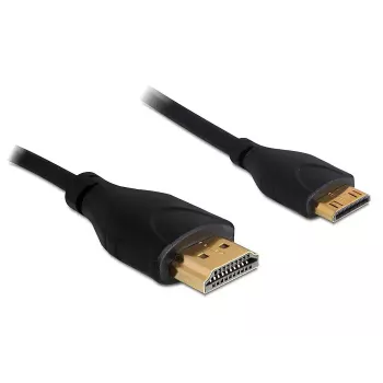 Cabo HDMI Ethernet A -> Mini C macho/macho 1,00 m fino DELOCK 83132