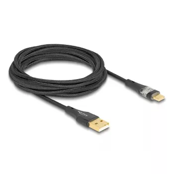 Cabo USB 2.0 DeLOCK Type-A macho para Type-C macho 60 W 3 m