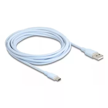 Cabo USB DeLOCK USB 2.0 4 m USB A USB C azul 81224