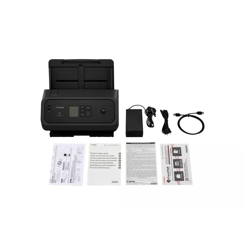 Digitalizador de documentos Canon imageFORMULA DR-C350 — ADF, duplex, 100 IPM, até 1200 DPI, A4, USB, preto