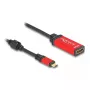 Adaptador DeLOCK USB Type-C para HDMI 8K 60Hz HDR vermelho