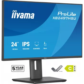 Monitor de computador iiyama ProLite XB2497HSU-B1 60,5 cm (23,8 polegadas) 1920 x 1080 pixels Full HD LED preto
