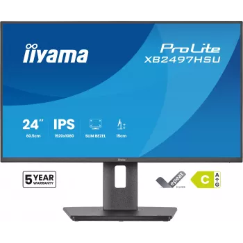 Monitor de computador iiyama ProLite XB2497HSU-B1 60,5 cm (23,8 polegadas) 1920 x 1080 pixels Full HD LED preto