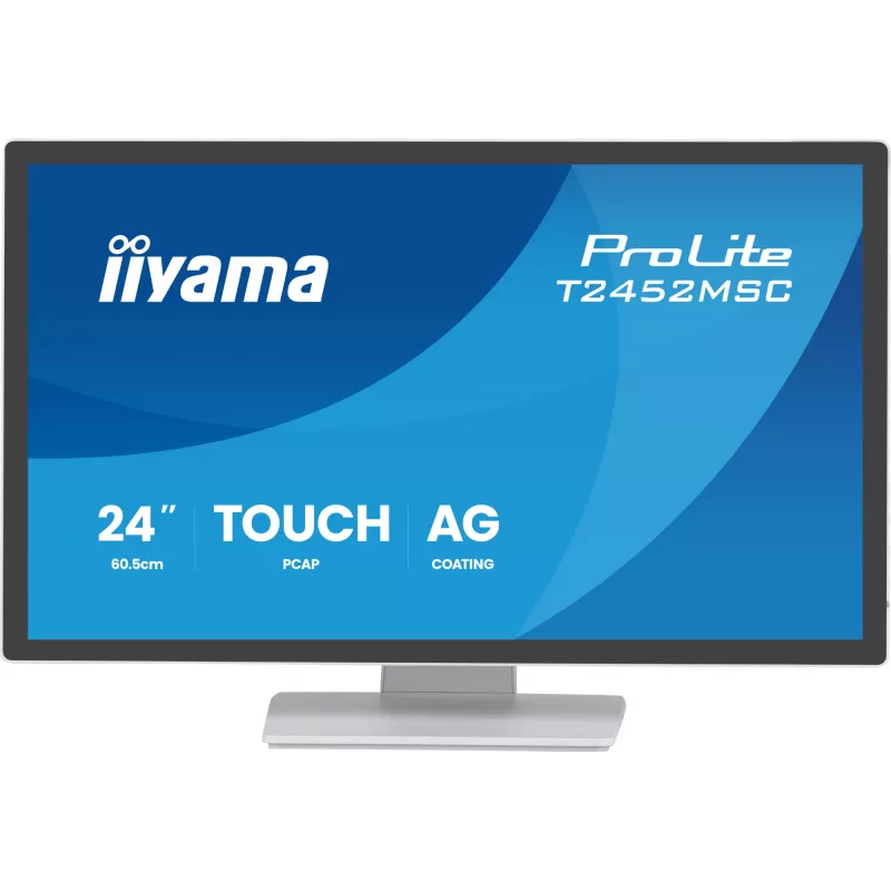 Monitor de computador iiyama ProLite T2452MSC-W1AG 60,5 cm (23,8 polegadas) 1920 x 1080 pixels Full HD LED ecrã tátil branco