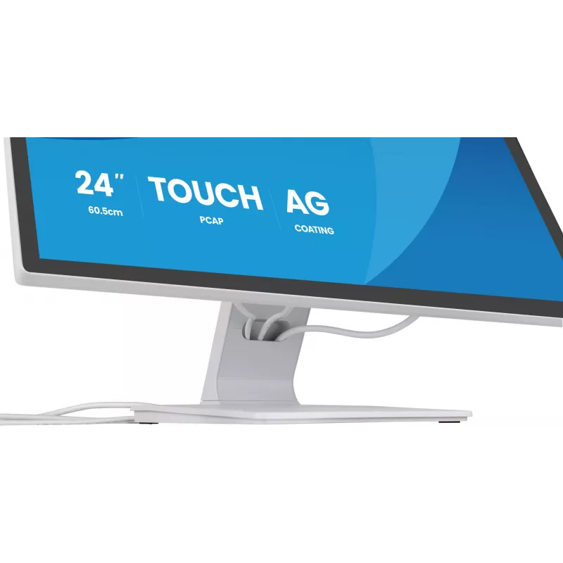 Monitor de computador iiyama ProLite T2452MSC-W1AG 60,5 cm (23,8 polegadas) 1920 x 1080 pixels Full HD LED ecrã tátil branco