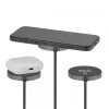 Base de carregamento sem fios CLUB3D CAC-3027 Qi2 25W base magnética compatível com MagSafe, carregador DC para interiores, cabo de 1 m, preto