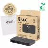 Switch KVM club 3d Dual USB-C para HDMI, 2 portas, 4K UHD 3840x2160, consola USB-C, 65W PD, preto