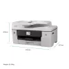 Impressora multifunções de jato de tinta Brother MFC-J6760DW — A3, 1200 x 4800 DPI, 31 páginas/min., WLAN, Ethernet