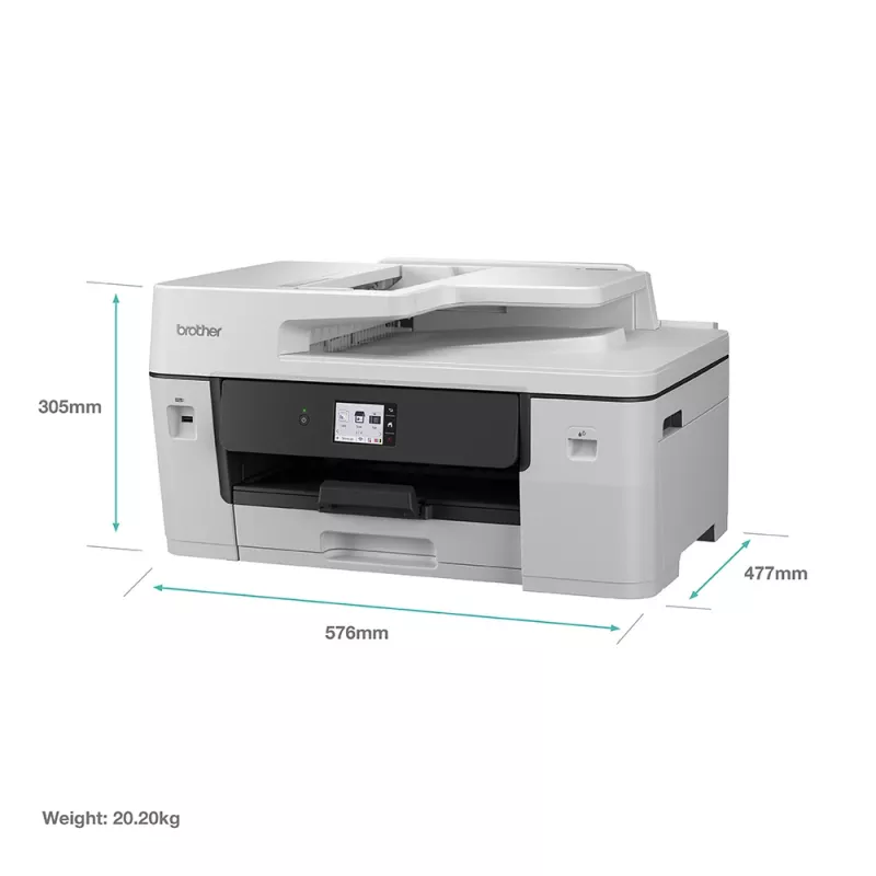 Impressora multifunções de jato de tinta Brother MFC-J6760DW — A3, 1200 x 4800 DPI, 31 páginas/min., WLAN, Ethernet