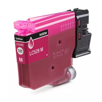 Cartucho de tinta Brother LC528M original magenta, embalagem individual, alcance 5000 páginas