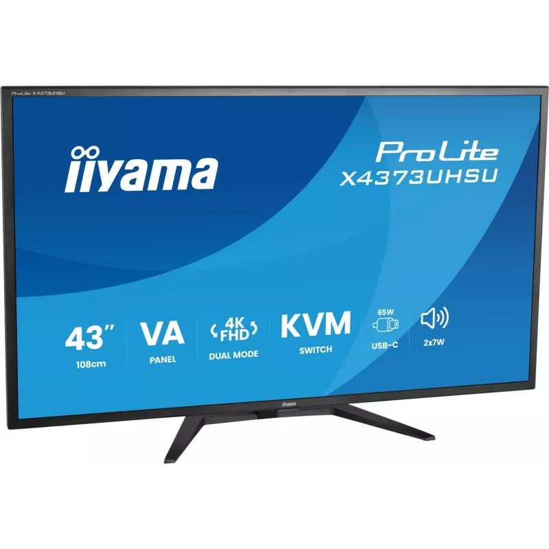 Monitor LED 4K Ultra HD IIYAMA ProLite X4373UHSU-B2 de 43