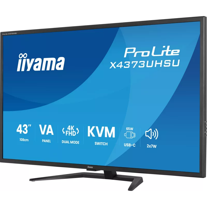 Monitor LED 4K Ultra HD IIYAMA ProLite X4373UHSU-B2 de 43