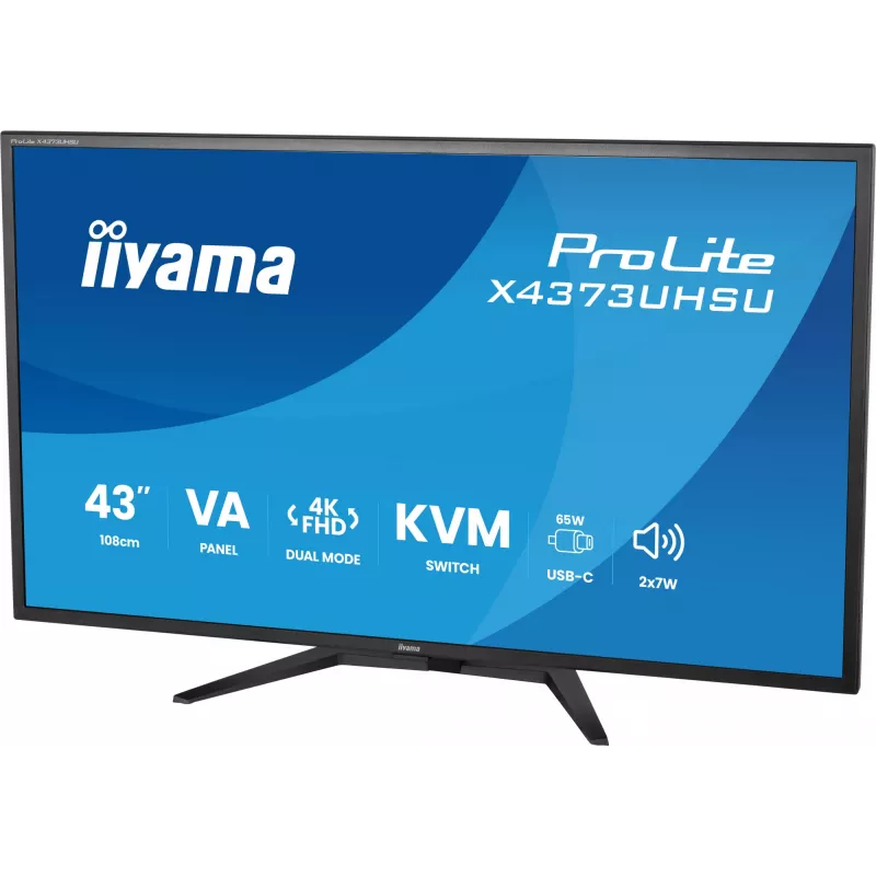 Monitor LED 4K Ultra HD IIYAMA ProLite X4373UHSU-B2 de 43