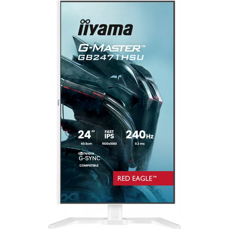 Monitor IIYAMA G-Master GB2471HSU-W1 23,8 polegadas (60,5 cm) Full HD HDMI/DP/USB branco