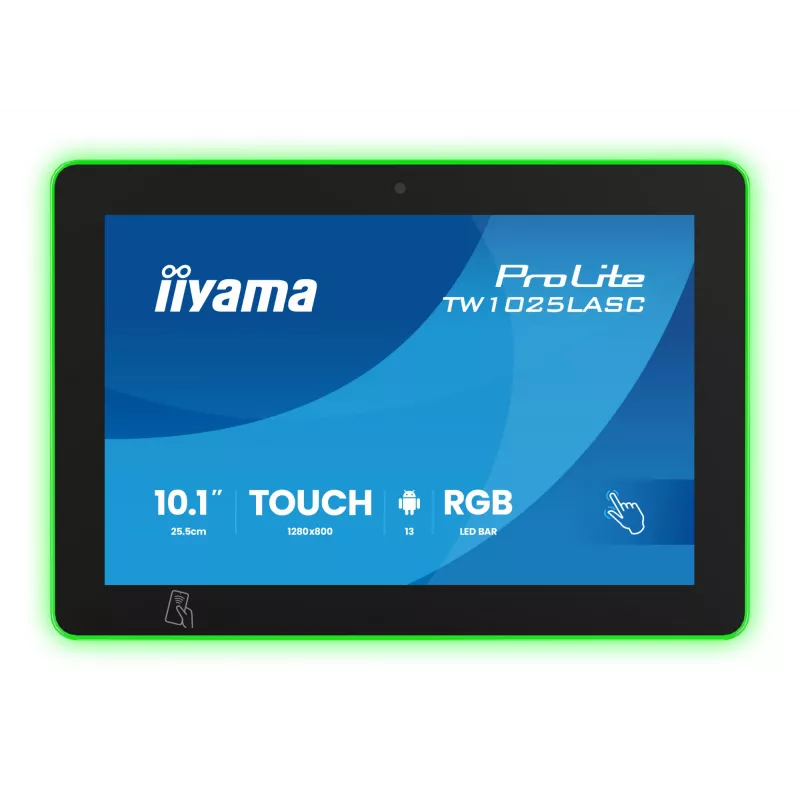 Monitor iiyama ProLite TW1025LASC-B3PNR 10,1 inch (25,6 cm) WXGA IPS LED Touchscreen, 1280x800, 16:10, USB-Hub, altifalantes, VESA, preto