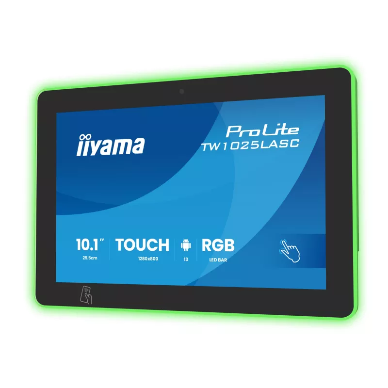 Monitor iiyama ProLite TW1025LASC-B3PNR 10,1 inch (25,6 cm) WXGA IPS LED Touchscreen, 1280x800, 16:10, USB-Hub, altifalantes, VESA, preto