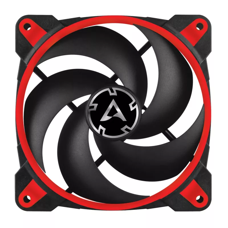 ARCTIC BioniX P120 (vermelho) – ventoinha gaming de 120 mm otimizada para pressão com PWM PST