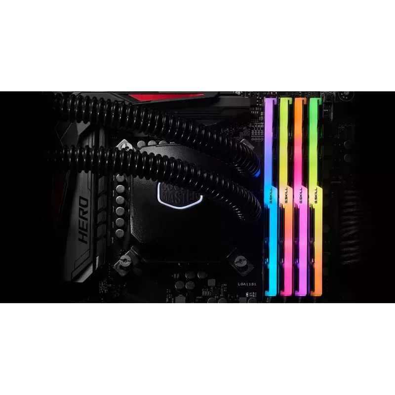 DIMM 32 GB DDR4-4000 (4x 8 GB) Quad-Kit (preto, F4-4000C18Q-32GTZRB, Trident Z RGB, INTEL XMP)