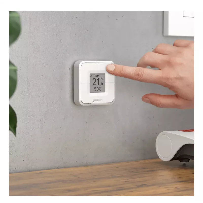 Controlador inteligente sem fios para montagem na parede FRITZ Smart Control 440 — branco, 69×69×18 mm