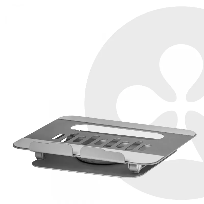 CLUB3D suporte de portátil ajustável em alumínio com hub USB-C®, cinzento, 260 mm, 224 mm, 56 mm, 1,76 kg, 315 mm