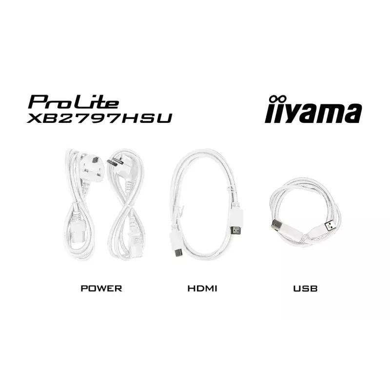 iiyama ProLite XB2797HSU-W1 monitor de computador 68,6 cm (27 inch) 1920 x 1080 píxeis Full HD LED branco