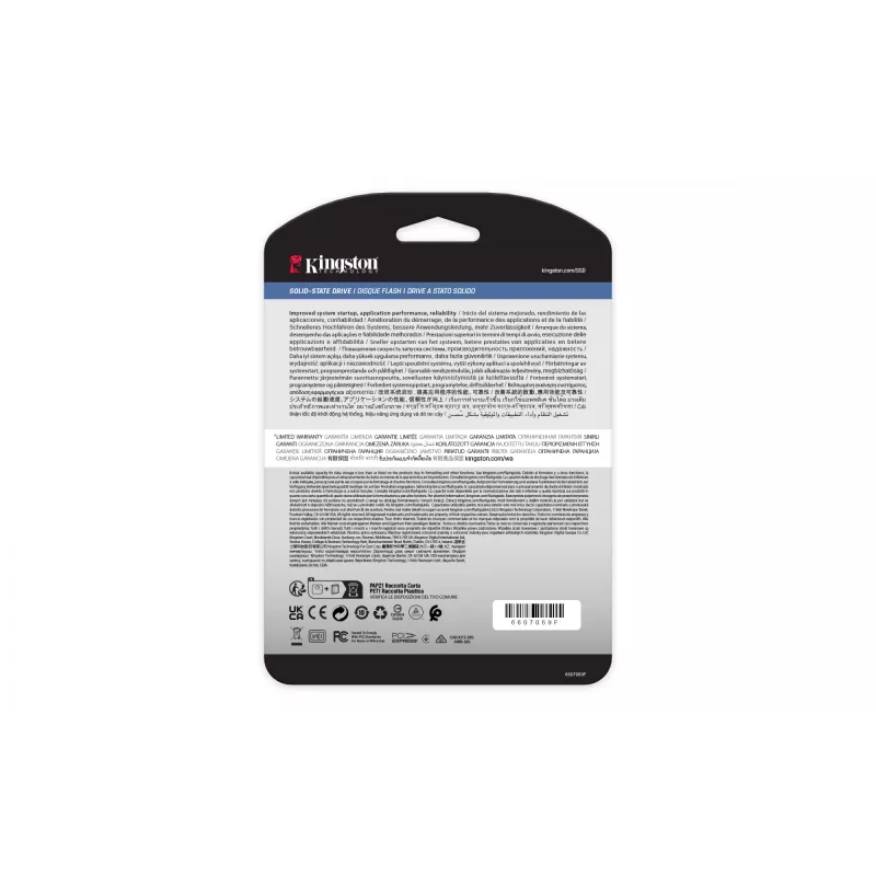 Kingston Technology 240G DC2000B PCIe 4.0 M.2 2280 SSD Enterprise (sem dissipador)