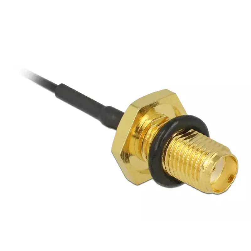 DeLOCK 88965 cabo de antena, SMA fêmea bulkhead para MHF (U.FL), 10 cm