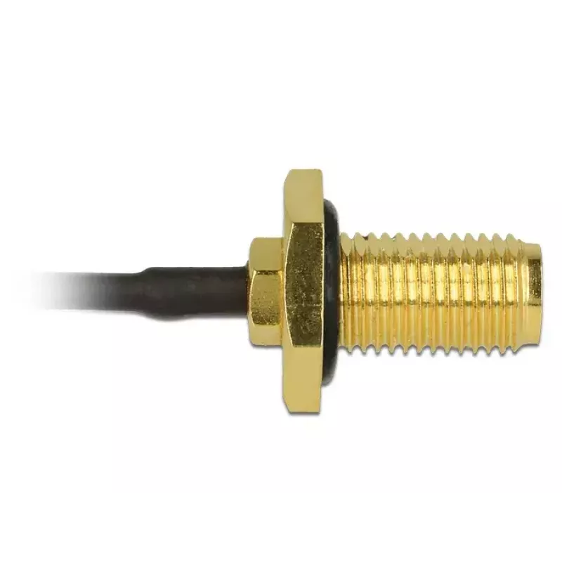 DeLOCK 88965 cabo de antena, SMA fêmea bulkhead para MHF (U.FL), 10 cm