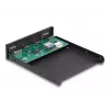 Painel frontal USB 3,5 polegadas DeLOCK 2 x USB Type-C 2 x USB Type-A preto