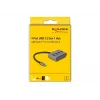 Hub USB DeLOCK 63223 3.2 Gen 1 Type-C 5000 Mbit/s preto