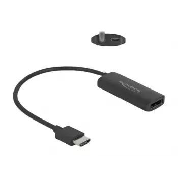 Adaptador DeLOCK HDMI-A macho para DisplayPort fêmea 8K 0,18 m